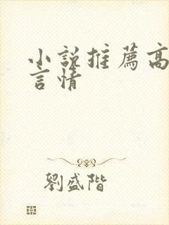 小说推荐高质量言情