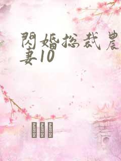 闪婚总裁农村甜妻10