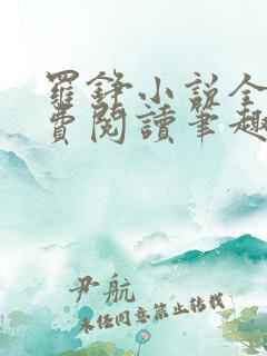 罗铮小说全文免费阅读笔趣阁