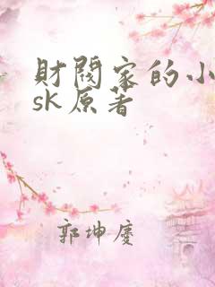 财阀家的小儿子sk原著