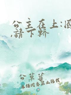 公主在上:国师,请下轿