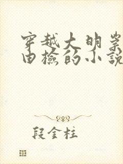 穿越大明崇祯朱由检的小说