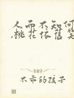 人面不知何处去,桃花依旧笑春风的意思