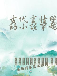 古代言情双男主的小说穿越