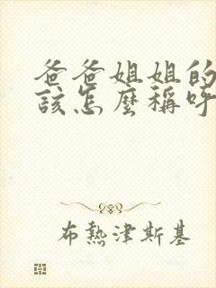 爸爸姐姐的老公该怎么称呼