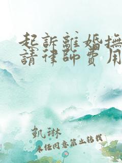 起诉离婚抚养权请律师费用在多少