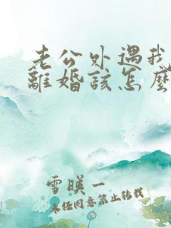 老公外遇我不想离婚该怎么做