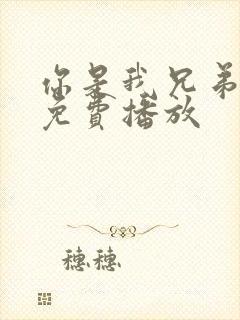 你是我兄弟全集免费播放