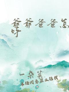 爷爷爸爸怎么称呼