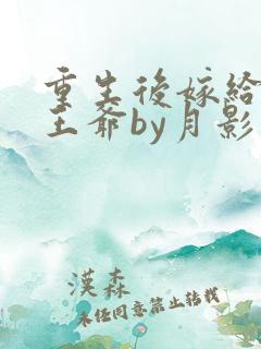 重生后嫁给病弱王爷by月影星
