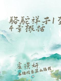 骆驼祥子1至24章概括