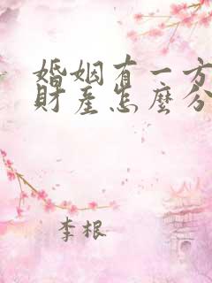 婚姻有一方出轨财产怎么分割