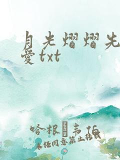 月光熠熠先婚后爱txt