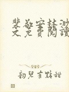 裴敬安林渺渺全文免费阅读最新章节