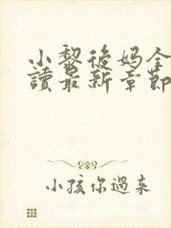 小黎后妈全文阅读最新章节