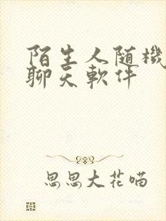 陌生人随机匹配聊天软件