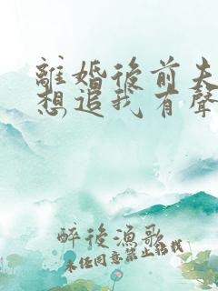 离婚后前夫总是想追我有声