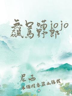 无口喵jojo飙马野郎