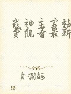 武神主宰动漫免费观看最新章节内容