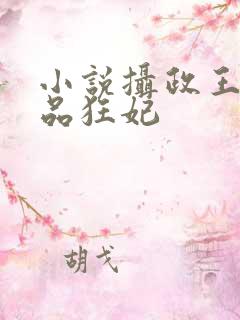 小说摄政王的医品狂妃