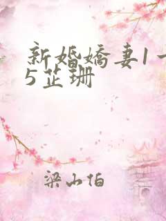 新婚娇妻1一25芷珊