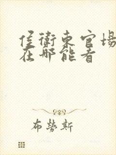 侯卫东官场笔记在哪能看