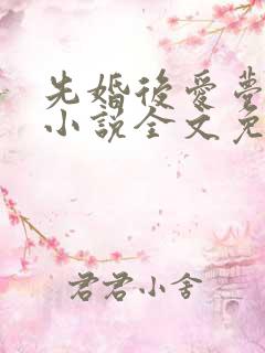 先婚后爱梦筱二小说全文免费阅读