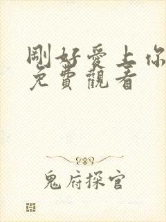 刚好爱上你短剧免费观看