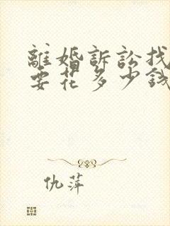 离婚诉讼找律师要花多少钱