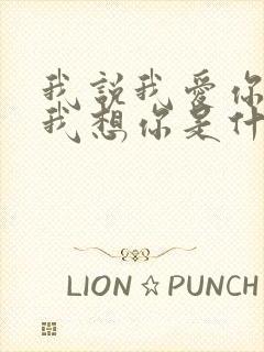 我说我爱你我说我想你是什么歌