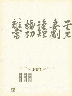 离婚后妻子悔不当初短剧免费观看