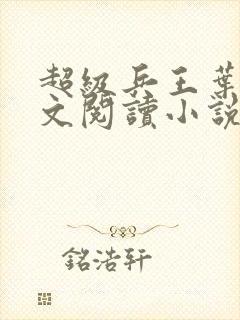 超级兵王叶谦全文阅读小说