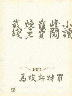 武炼巅峰小说在线免费阅读