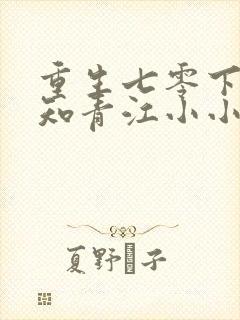 重生七零下乡做知青江小小全文免费阅读