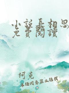 小说长相思原著免费阅读