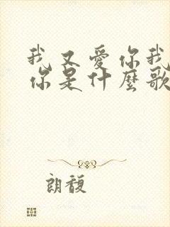 我又爱你我又恨你是什么歌曲