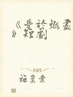 《爱于燃尽新生》短剧