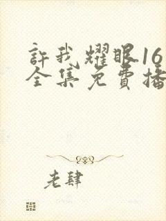 许我耀眼16集全集免费播放