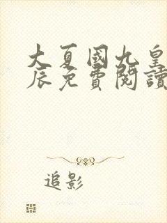 大夏国九皇子叶辰免费阅读