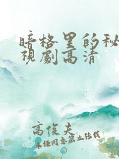 暗格里的秘密电视剧高清