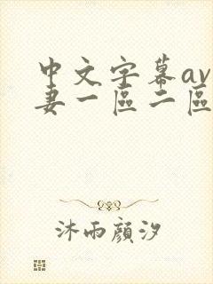 中文字幕av人妻一区二区