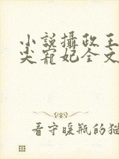 小说摄政王的心尖宠妃全文免费阅读