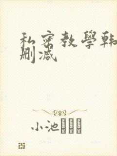 私密教学韩漫未删减