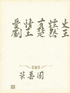 爱情有烟火电视剧王楚然主演