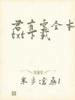 君有云全本免费txt下载