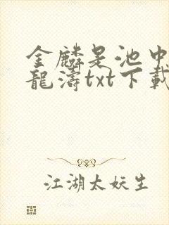 金麟是池中物侯龙涛txt下载