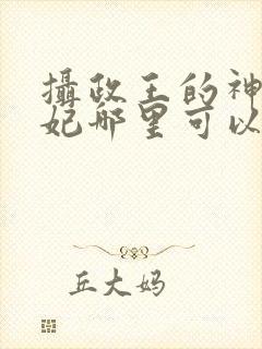 摄政王的神医狂妃哪里可以看