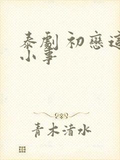 泰剧 初恋这件小事