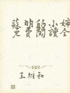 苏明的小婶小说免费阅读全文无弹窗