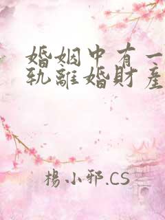 婚姻中有一方出轨离婚财产如何分割